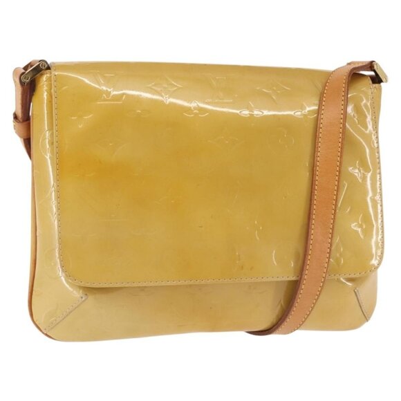 LOUIS VUITTON Monogram Vernis Thompson Street Bag Beige M91301 LV Auth 145733 - Picture 1 of 16